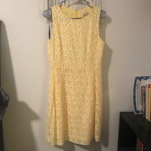 eva mendes Sleeveless Yellow Dress